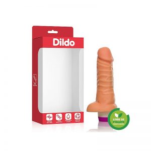 Prótese nervoso com vibro - com escroto 17x4 cm na cor pele