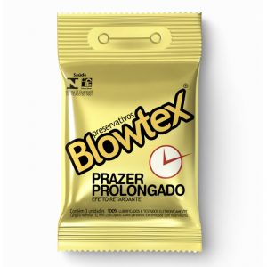 PRESERVATIVO PRAZER PROLONGADO 3 UNIDADES - BLOWTEX